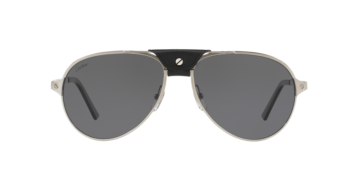 Cartier Gunmetal Black-Grey Polar Sunglasses | CARTIER CT0034S Gunmetal Black-Grey Polar