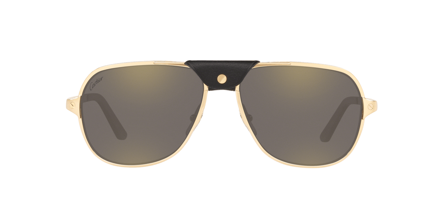 משקפי שמש קרטייה זהב-אפור | CARTIER CT0165S Gold-Grey