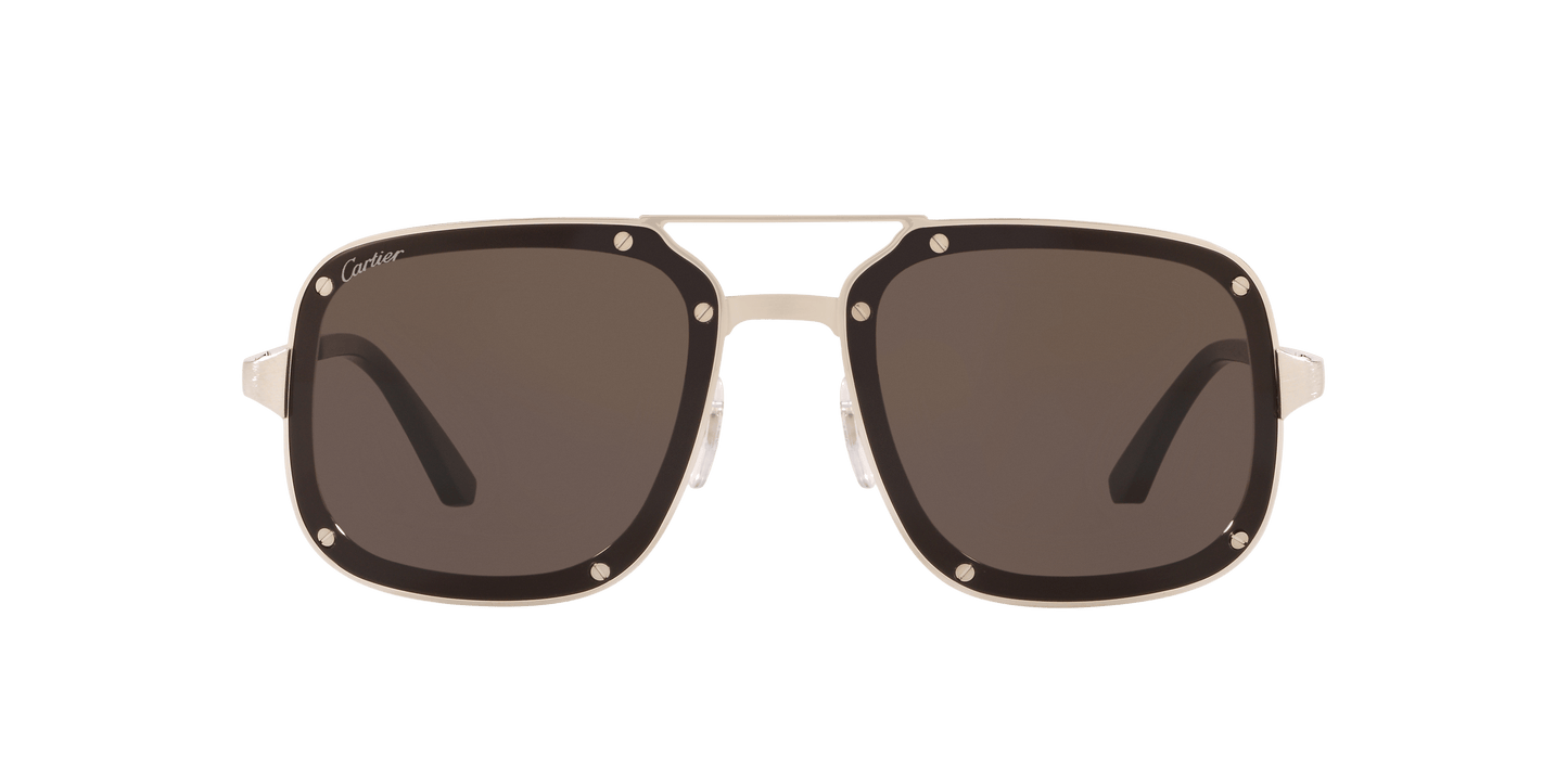 Cartier Sunglasses Platinum Shiny-Grey | CARTIER CT0194S Platinum Shiny-Grey