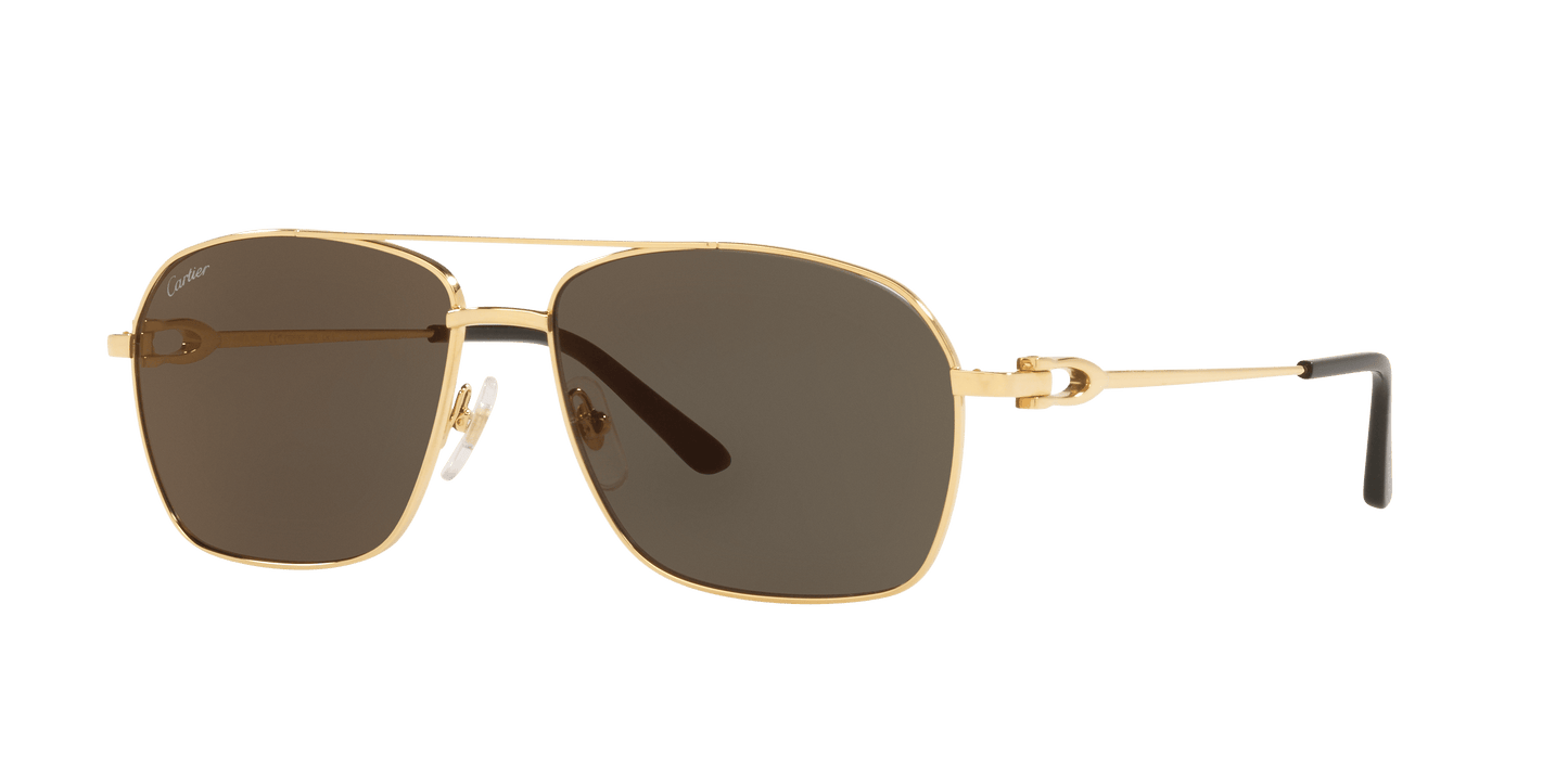 משקפי שמש קרטייה זהב-אפור | CARTIER CT0306S Gold-Grey
