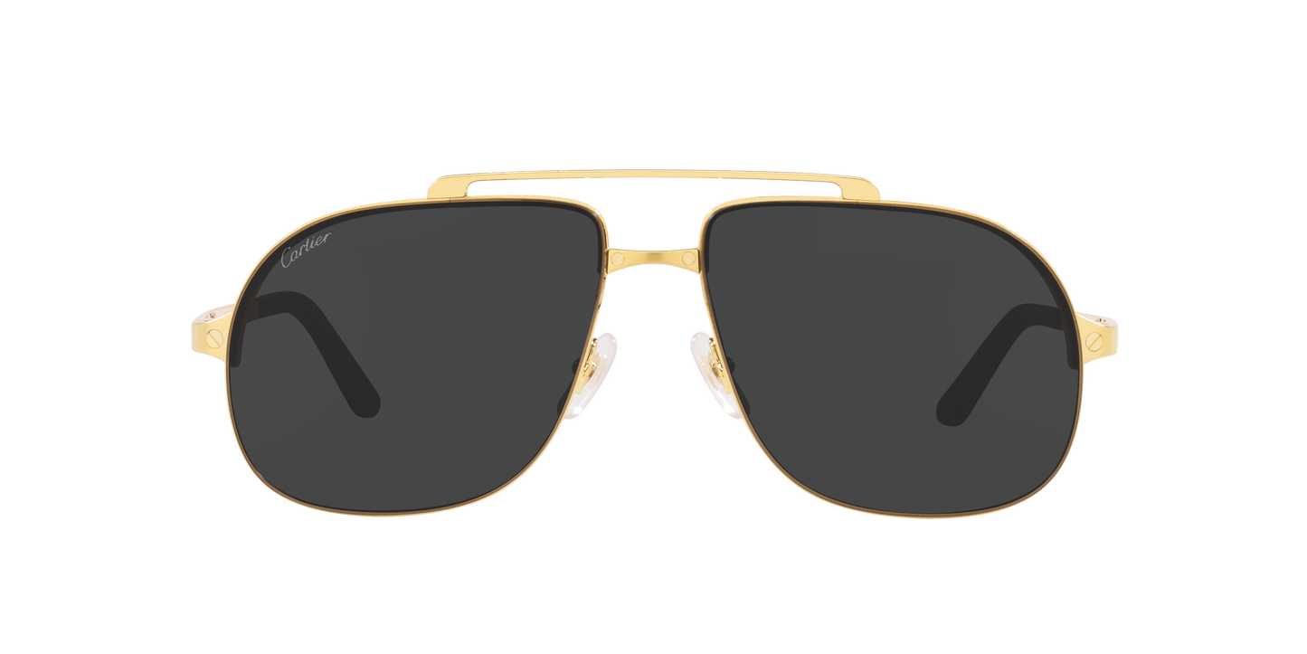 משקפי שמש קרטייה זהב מבריק-אפור | CARTIER CT0353S Gold Shiny-Grey