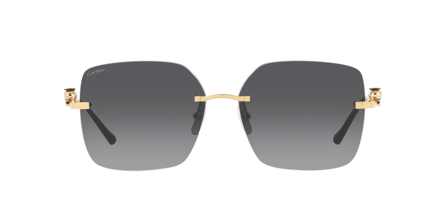 Cartier Gold-Grey Sunglasses | CARTIER CT0359S Gold-Grey