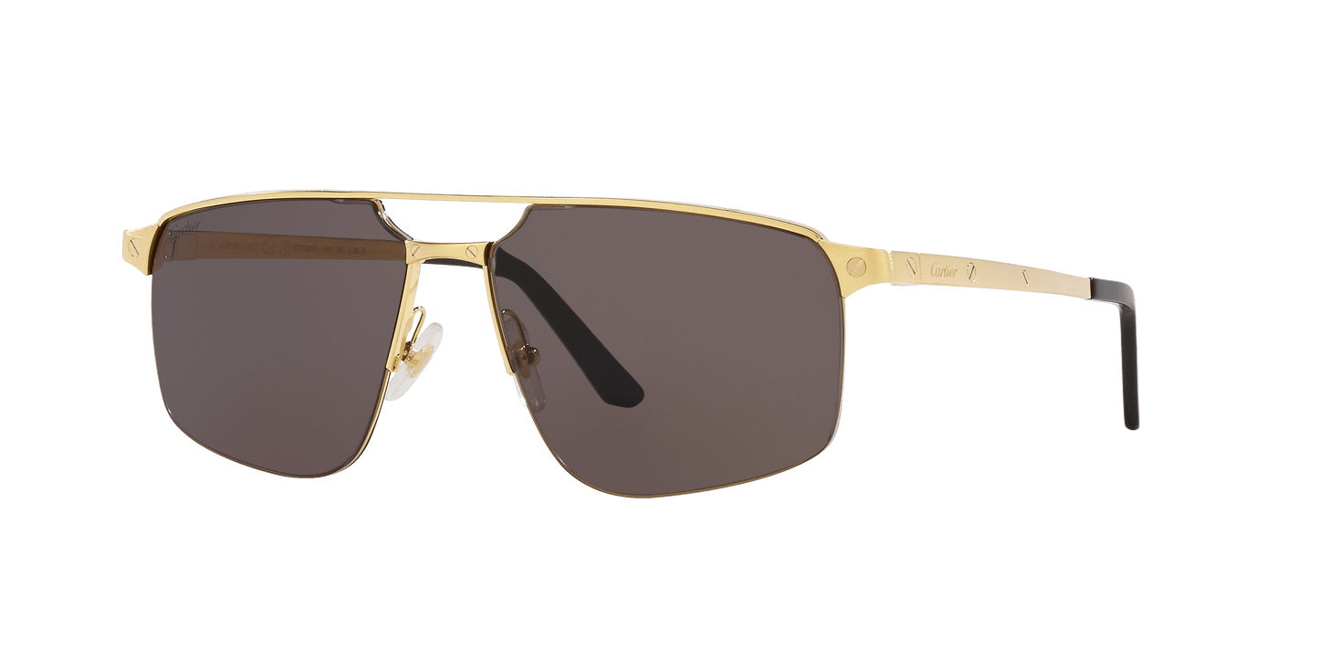 Cartier Sunglasses Gold-Grey | CARTIER CT0385S-001 Gold-Grey