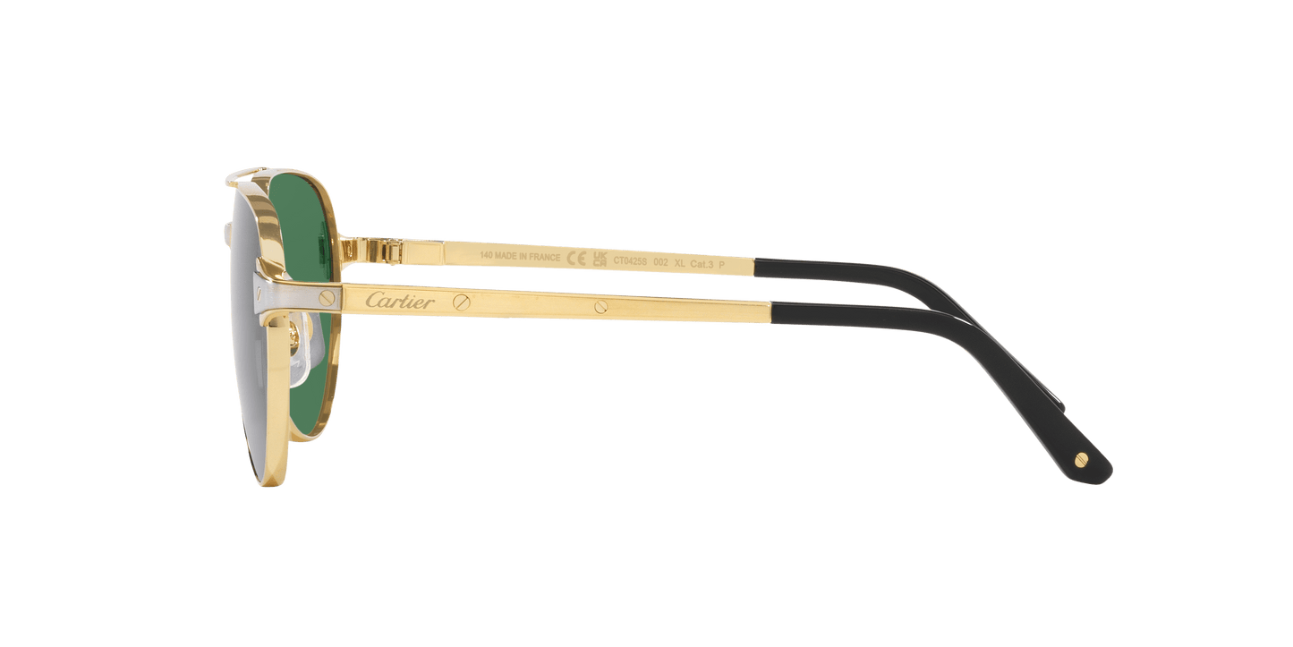 משקפי שמש קרטייה זהב-ירוק | CARTIER CT0425S Gold-Green