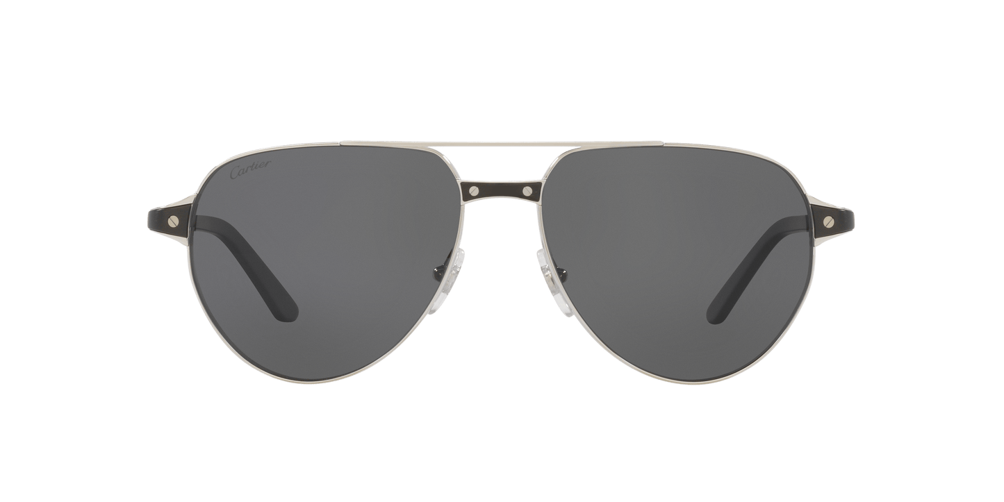 Cartier Sunglasses Silver Shiny-Grey | CARTIER CT0425S Silver Shiny-Grey