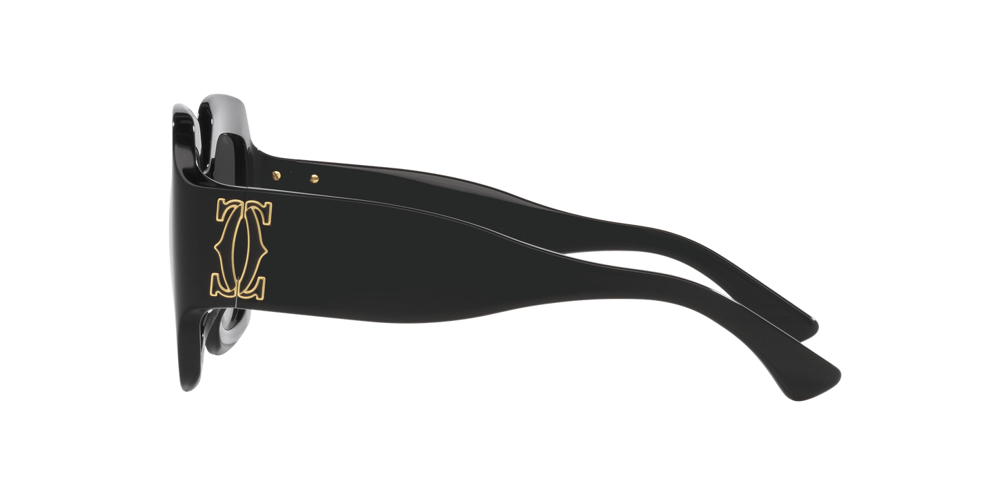 משקפי שמש קרטייה שחור-אפור | CARTIER CT0434S Black-Grey