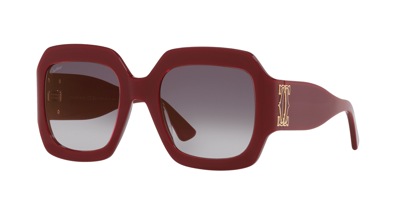 Cartier Sunglasses Burgundy-Grey | CARTIER CT0434S Burgundy-Grey