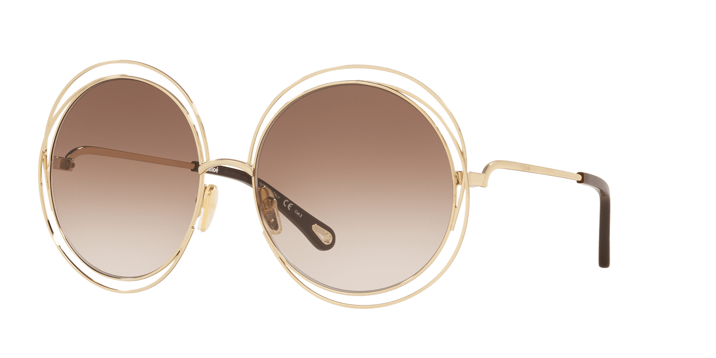 Chloe Sunglasses Gold-Brown Gradient | Chloé CH0045S Gold-Brown Gradient