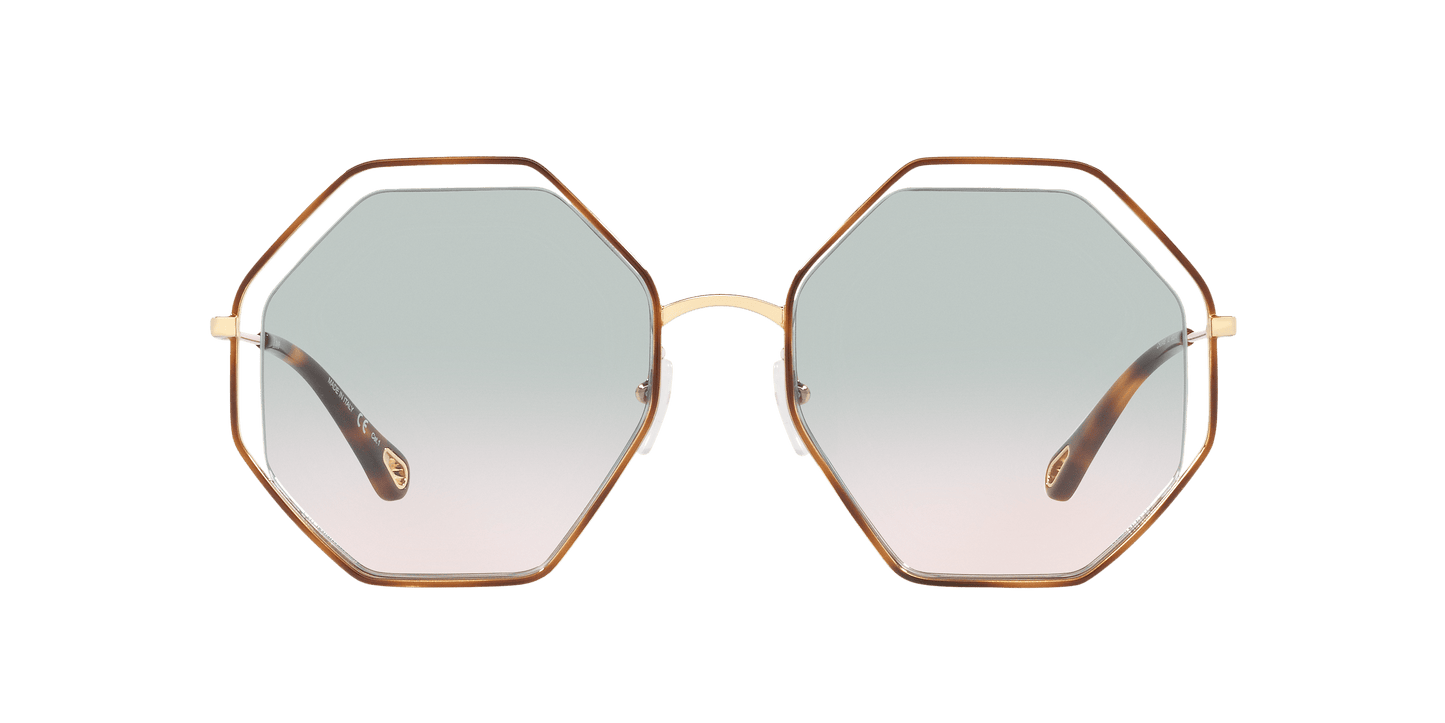 משקפי שמש של קלואי שנהב-ירוק גראד | Chloé CH0046S Ivory-Green Grad