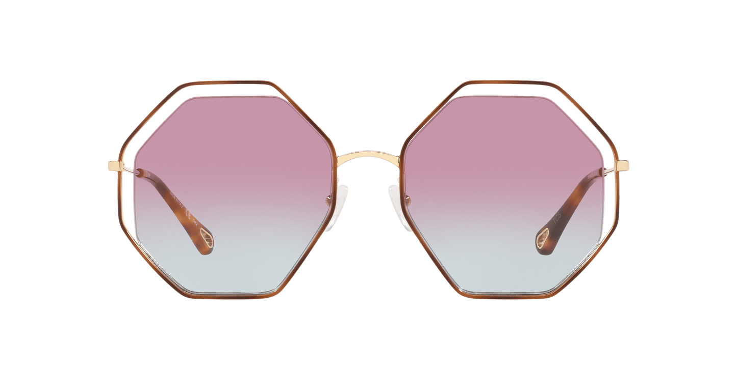 משקפי שמש קלואי צב-סגול שיפוע | Chloé CH0046S Tortoise-Purple Gradient
