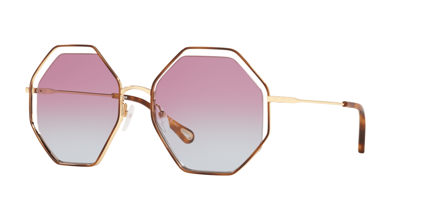 משקפי שמש קלואי צב-סגול שיפוע | Chloé CH0046S Tortoise-Purple Gradient