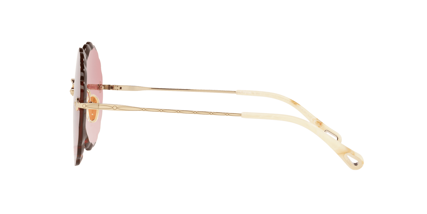 משקפי שמש של קלואי שיפוע אפור-ורוד שקוף | Chloé CH0047S Transparent Grey-Pink Gradient