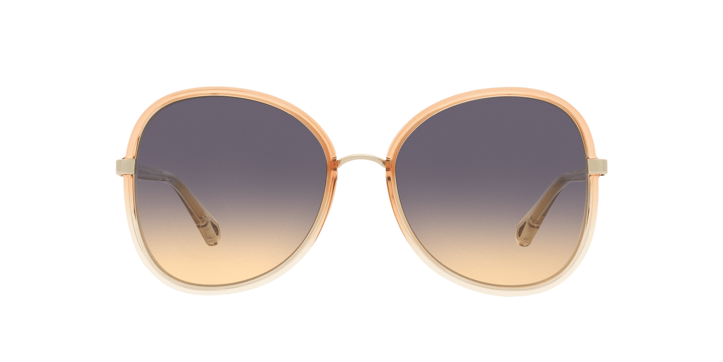 Chloé Sunglasses Shiny Brown-Blue Gradient Brown | Chloé CH0030S Shiny Brown-Blue Gradient Brown