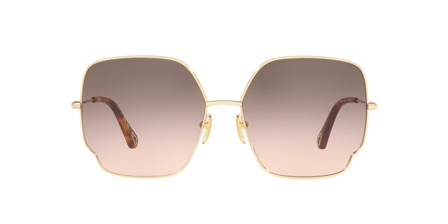 Chloé Gold-Grey Sunglasses | Chloé CH0092S Gold-Grey