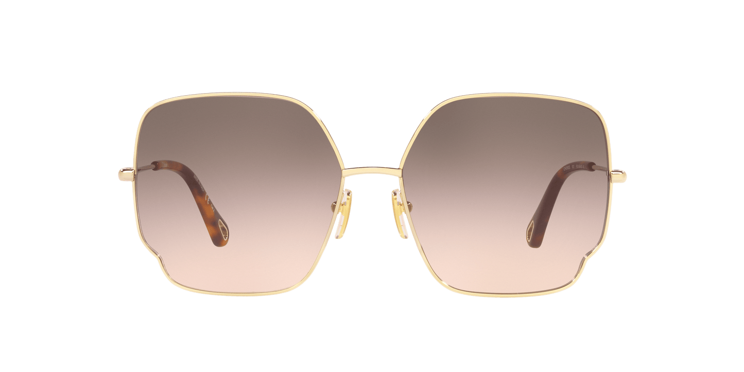 משקפי שמש של קלואי זהב-אפור | Chloé CH0092S Gold-Grey