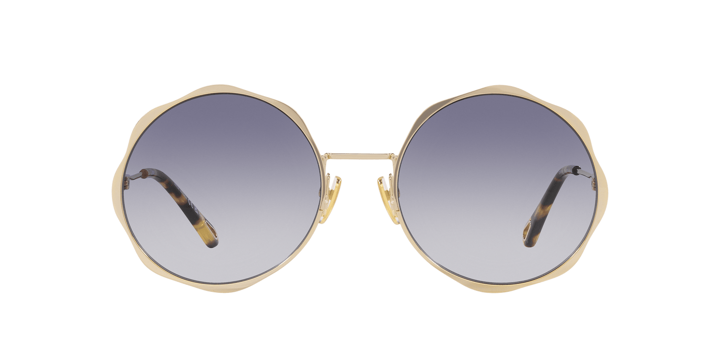 משקפי שמש של קלואי זהב-אפור | Chloé CH0184S Gold-Grey