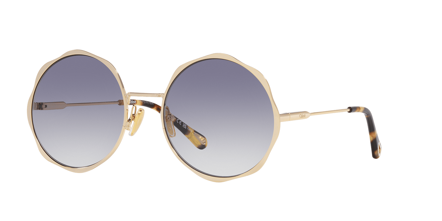 משקפי שמש של קלואי זהב-אפור | Chloé CH0184S Gold-Grey