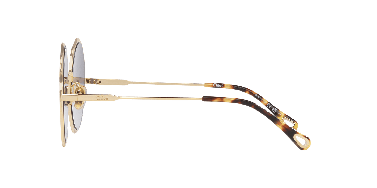 משקפי שמש של קלואי זהב-אפור | Chloé CH0184S Gold-Grey