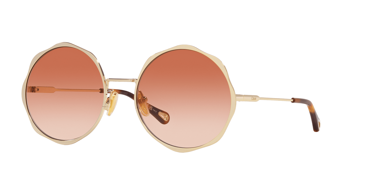 משקפי שמש קלואי זהב-כתום | Chloé CH0184S Gold-Orange