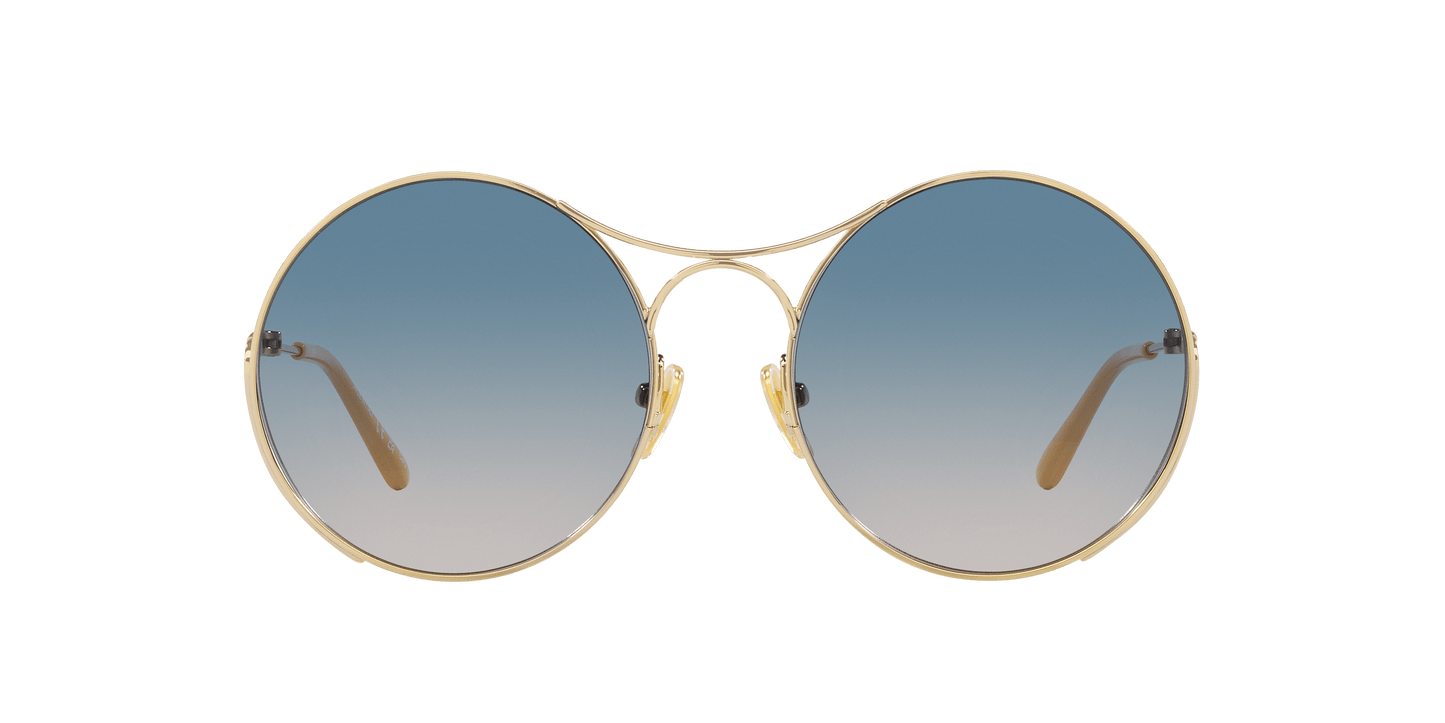 משקפי שמש של קלואי זהב-ירוק | Chloé CH0166S Gold-Green