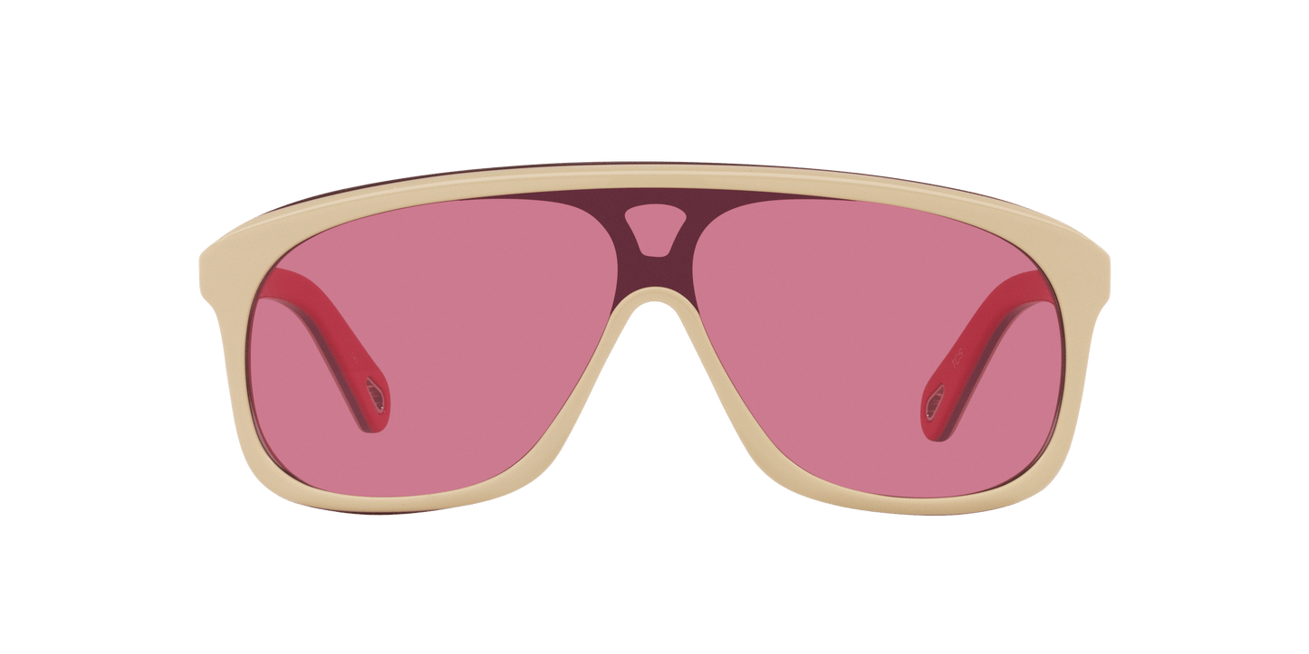משקפי שמש של קלואה שנהב-ורוד | CHLOÉ CH0212S Ivory-Pink