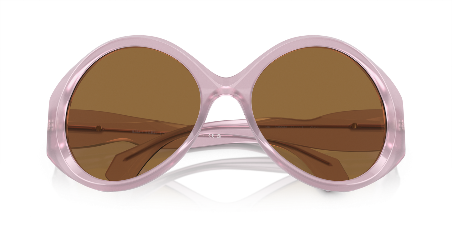 نظارة شمسية من آلان ميكلي باللون الوردي من الأوبال - صورة كوارتز شفافة إلى كهرمانية | آلان ميكلي A05503 وردي أوبال - شفاف إلى كهرماني كوارتز