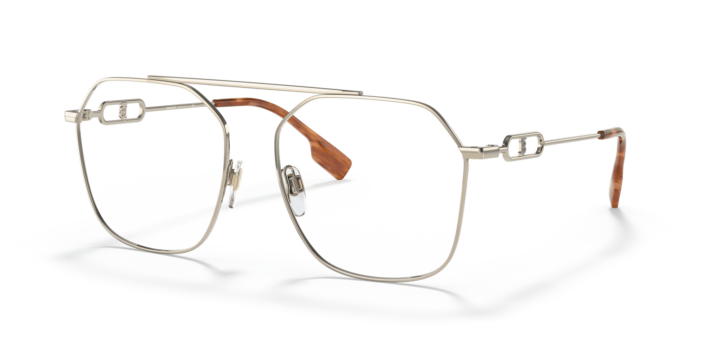Burberry Sunglasses Light Gold-Clear Blue Light Filter | BURBERRY BE3124 Emma Light Gold-Clear Blue Light Filter
