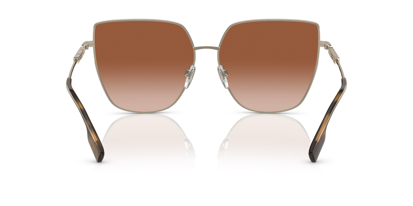 Burberry Sunglasses Light Gold-Brown Gradient | BURBERRY BE3143 Alexis Light Gold-Brown Gradient