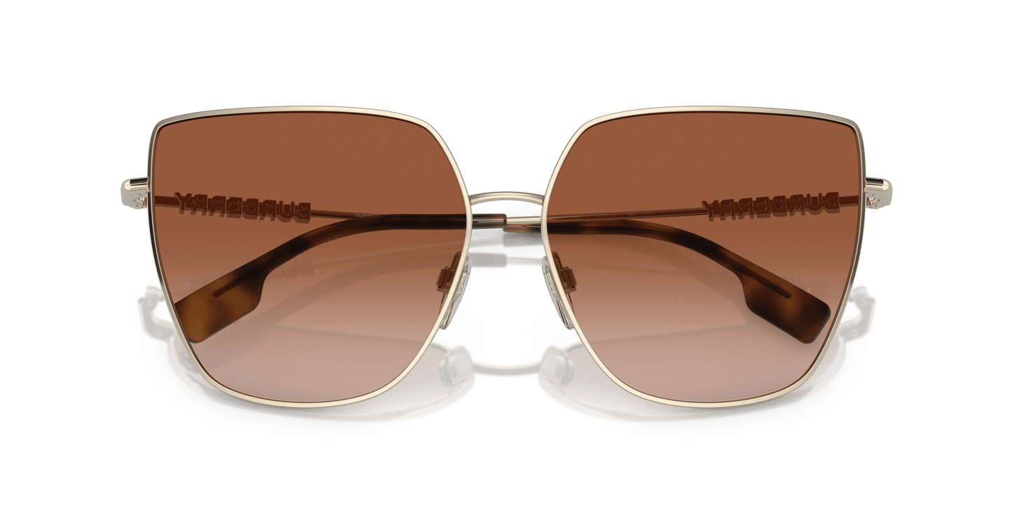 Burberry Sunglasses Light Gold-Brown Gradient | BURBERRY BE3143 Alexis Light Gold-Brown Gradient