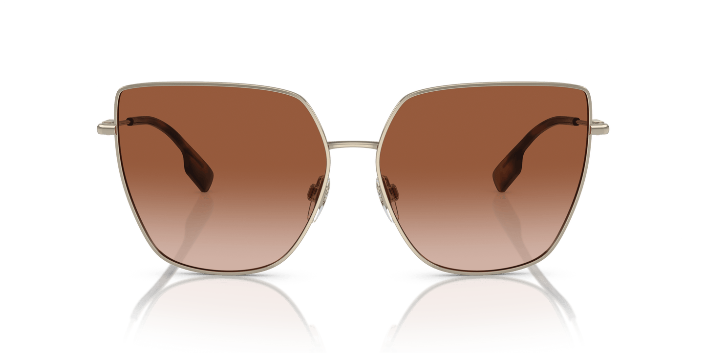 Burberry Sunglasses Light Gold-Brown Gradient | BURBERRY BE3143 Alexis Light Gold-Brown Gradient