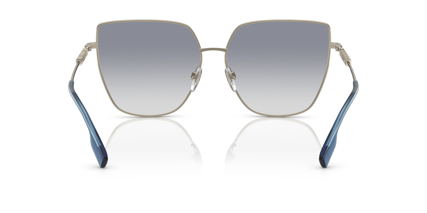 Burberry Sunglasses Light Blue-Clear Gold | BURBERRY BE3143 Alexis Light Gold-Clear Gradient Blue