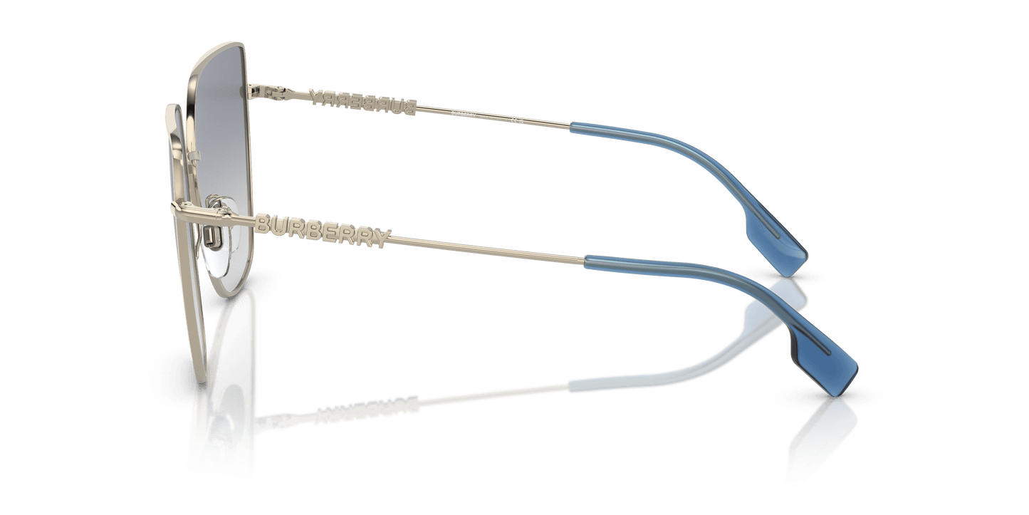 Burberry Sunglasses Light Blue-Clear Gold | BURBERRY BE3143 Alexis Light Gold-Clear Gradient Blue