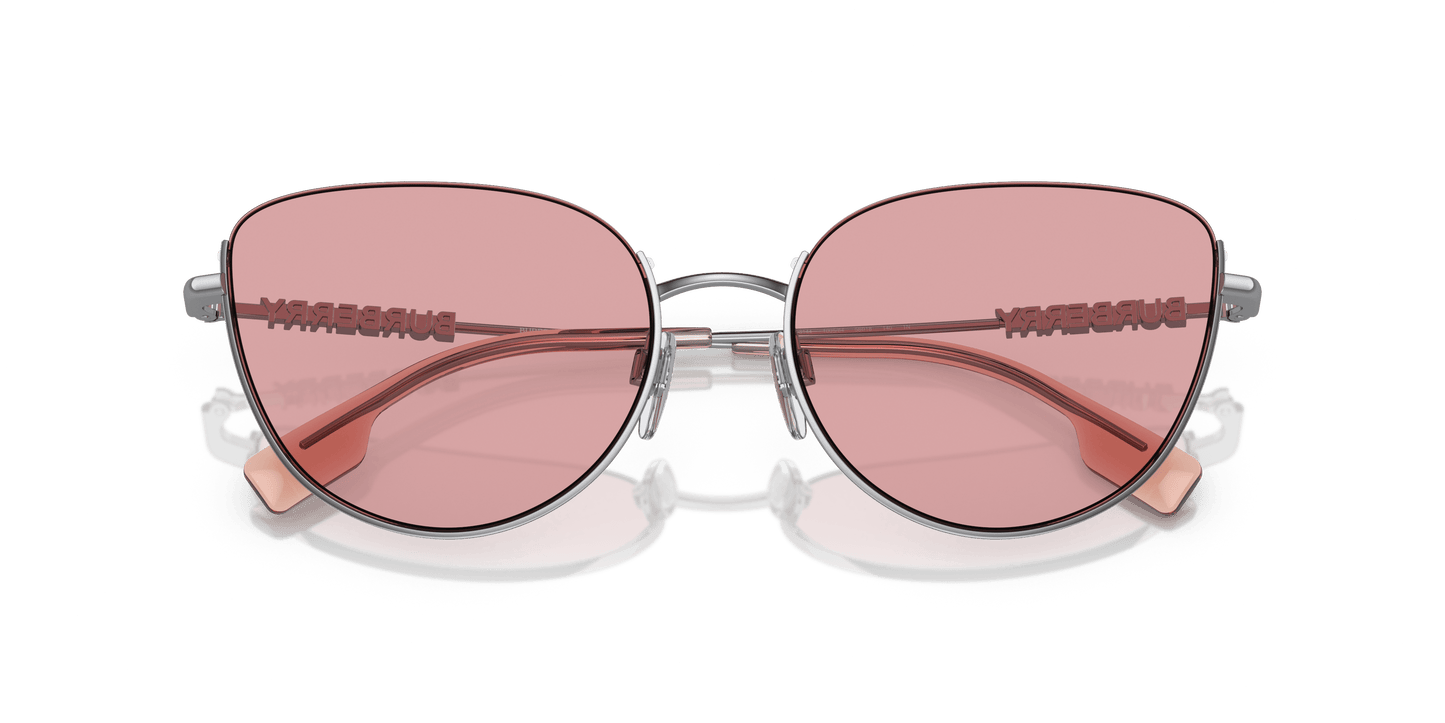 משקפי שמש בורברי סגול בהיר כסוף | BURBERRY BE3144 Harper Silver-Light Violet