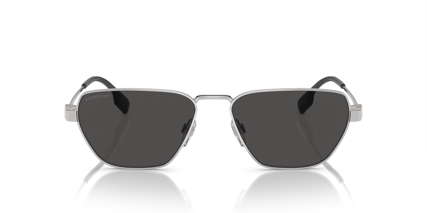Burberry Sunglasses Silver-Dark Grey | BURBERRY BE3146 Silver-Dark Grey