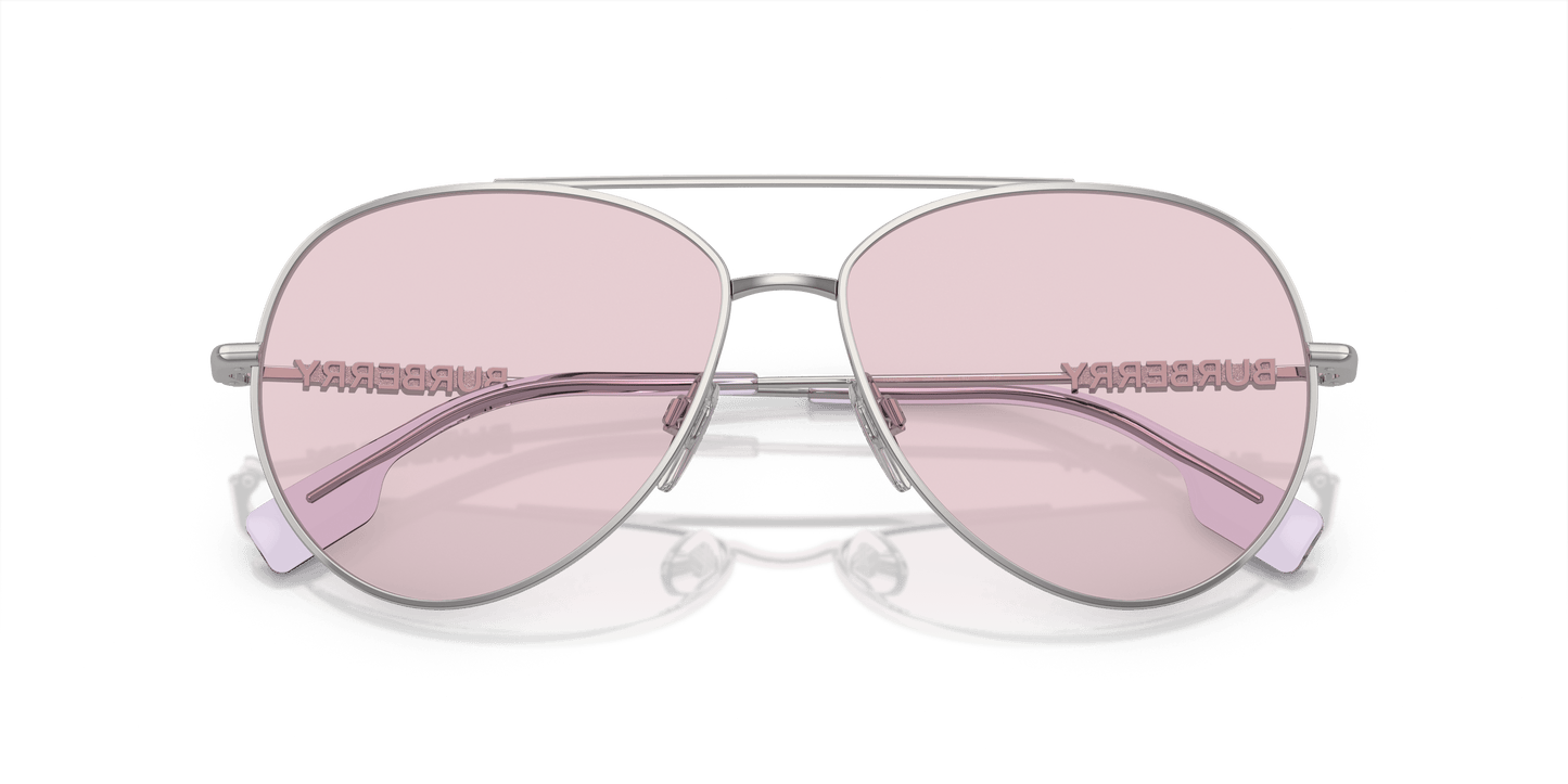 משקפי שמש של ברברי כסף-תמונה ורוד | BURBERRY BE3147 Silver-Photo Pink