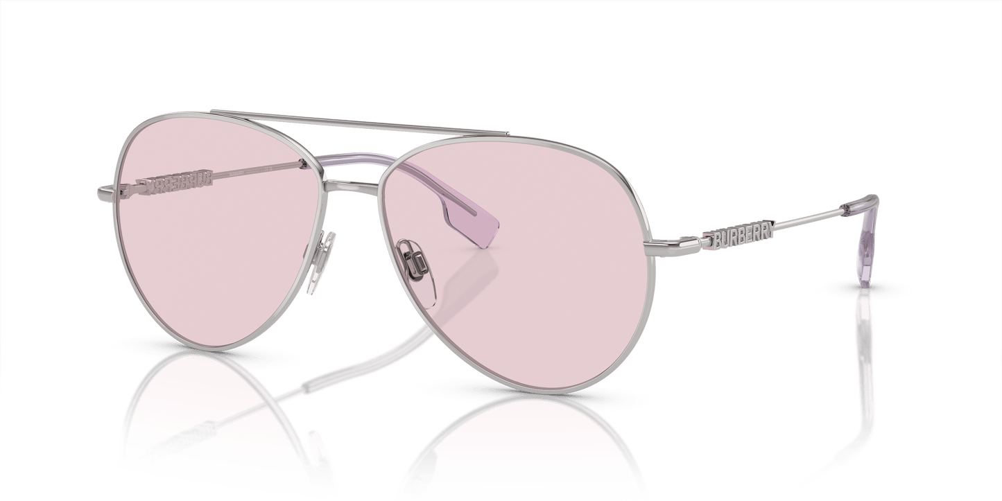 משקפי שמש של ברברי כסף-תמונה ורוד | BURBERRY BE3147 Silver-Photo Pink