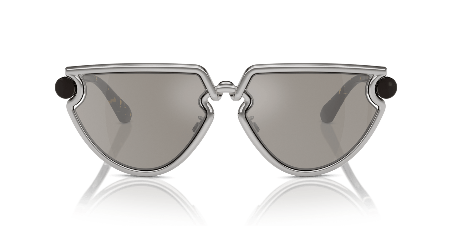 משקפי שמש של ברברי מראה אפור בהיר כסף | BURBERRY BE3152 Silver-Light Grey Mirror Silver