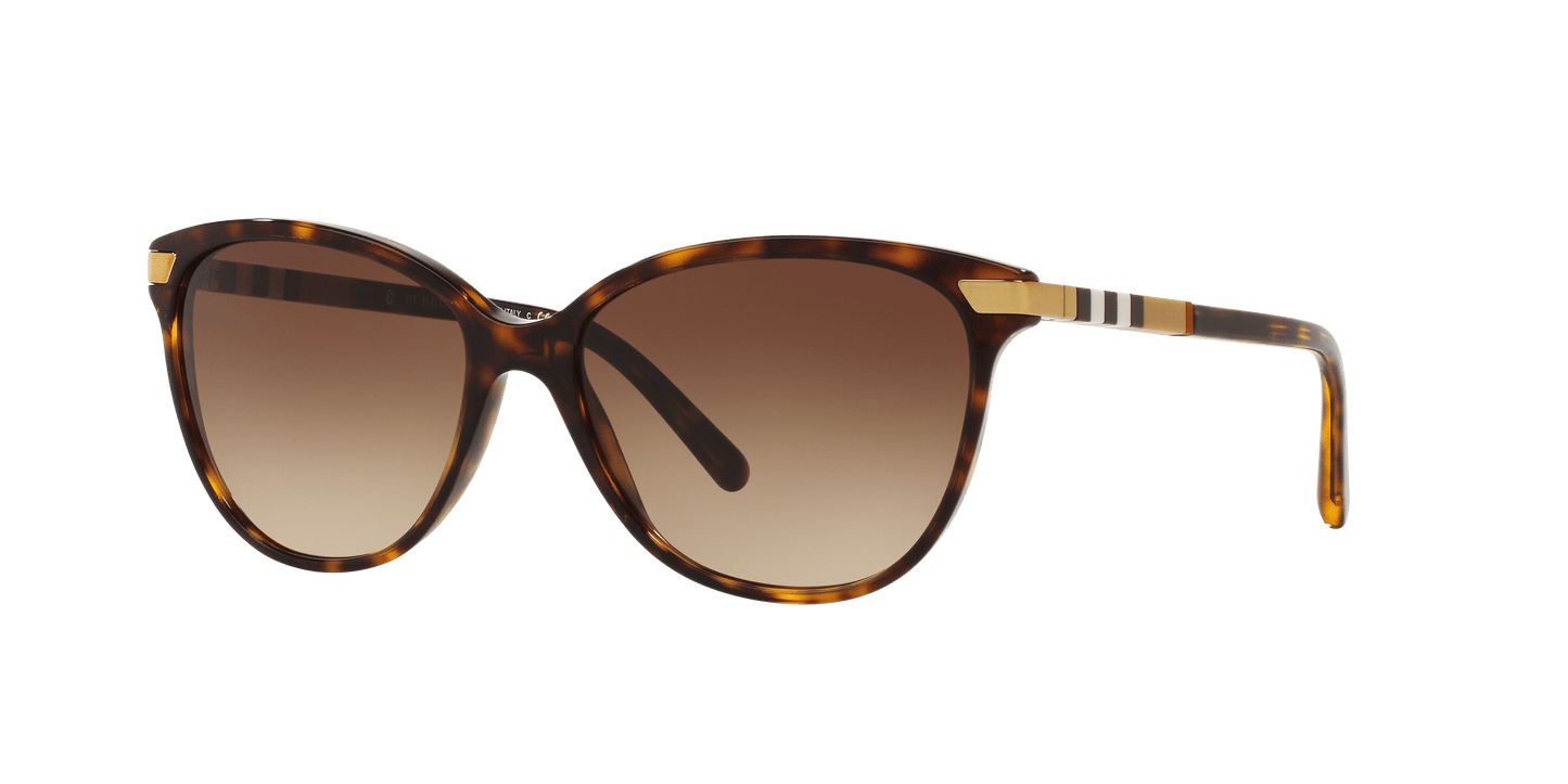 משקפי שמש בורברי כהה הוואנה-חום שיפוע | BURBERRY BE4216 Dark Havana-Brown Gradient
