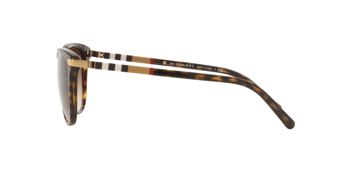 משקפי שמש בורברי כהה הוואנה-חום שיפוע | BURBERRY BE4216 Dark Havana-Brown Gradient
