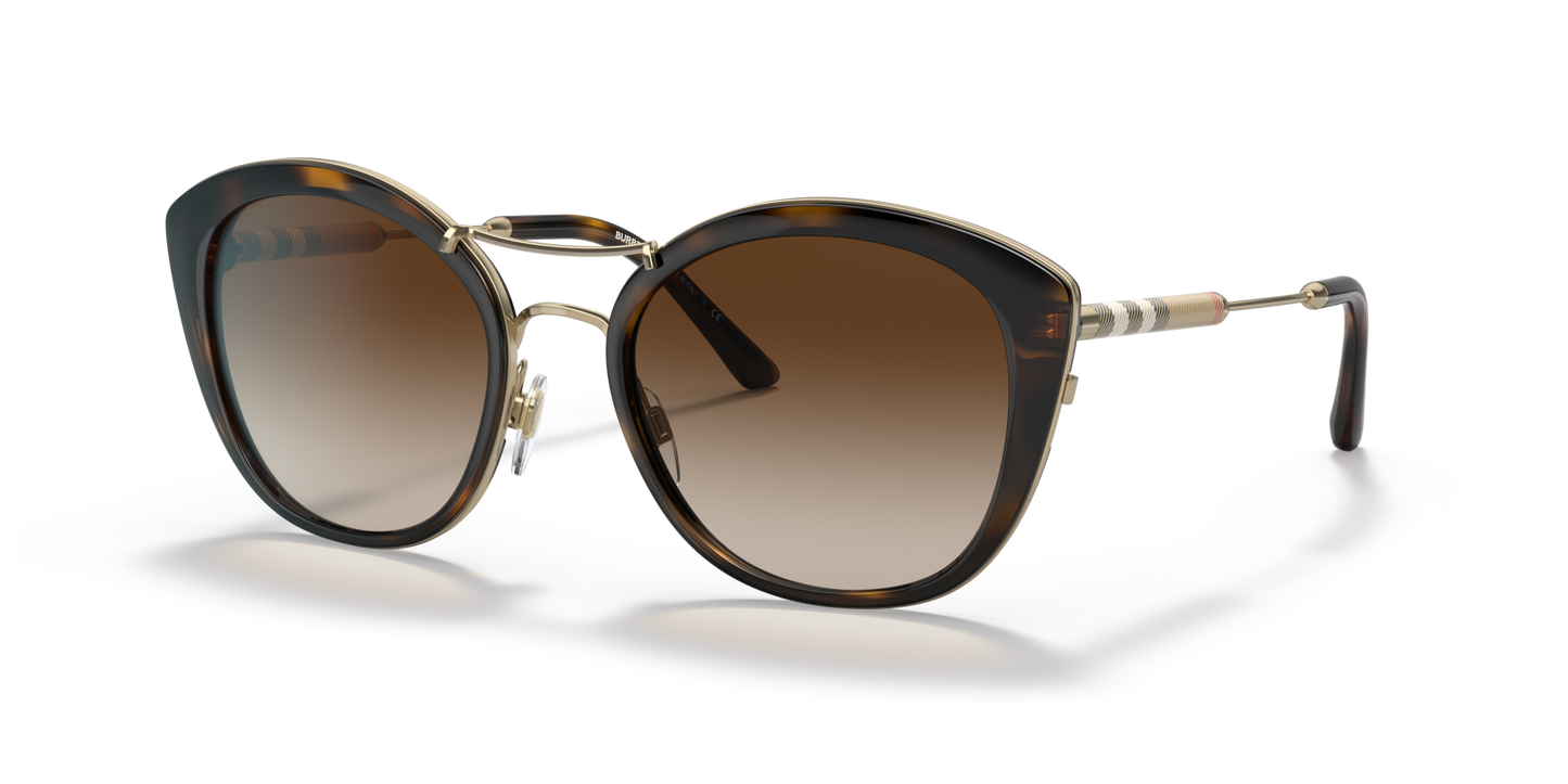 משקפי שמש בורברי בצבע חום כהה הוואנה | BURBERRY BE4251Q Dark Havana-Brown Gradient