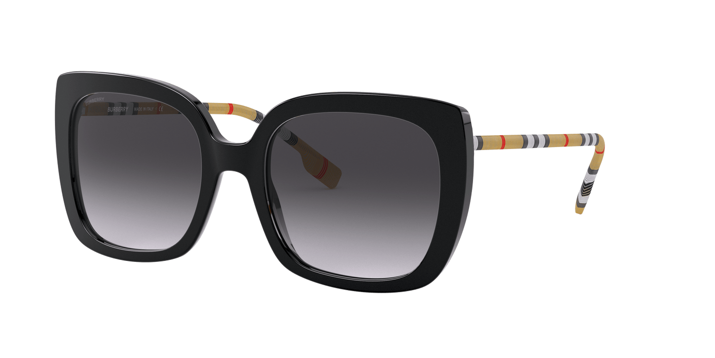Burberry Sunglasses Black-Grey Gradient | BURBERRY BE4323 Caroll Black-Grey Gradient