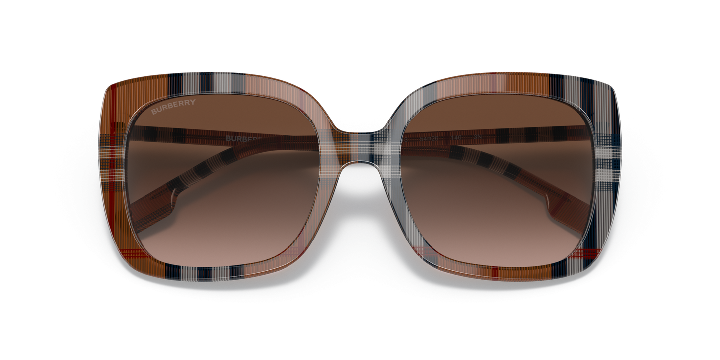 Burberry Sunglasses Brown Check-Gradient Brown | BURBERRY BE4323 Caroll Brown Check-Gradient Brown