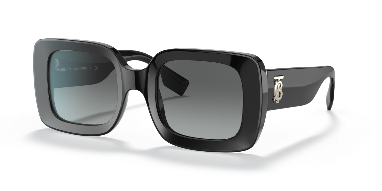 משקפי שמש בורברי שחור-אפור שיפוע | BURBERRY BE4327 Delilah Black-Grey Gradient