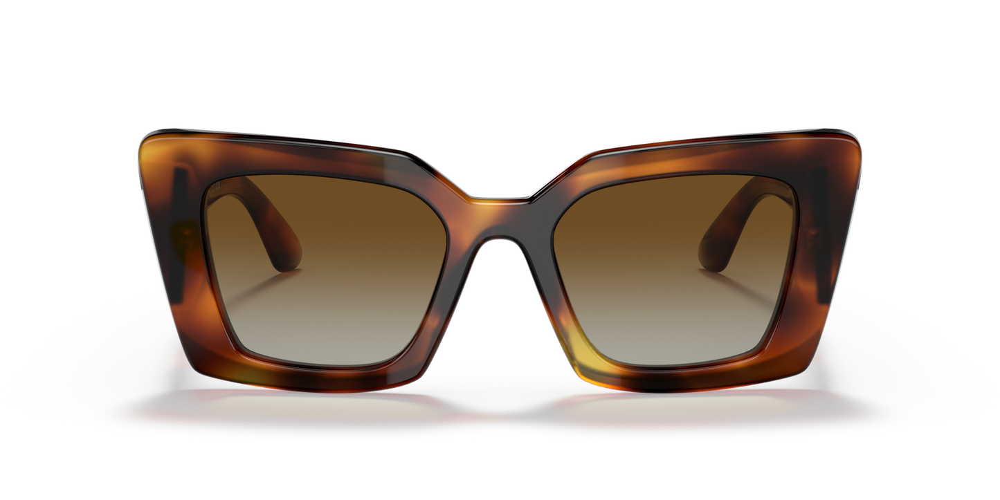 Burberry Sunglasses Light Havana Polarized Brown Gradient | BURBERRY BE4344 Daisy Light Havana-Polarized Brown Gradient