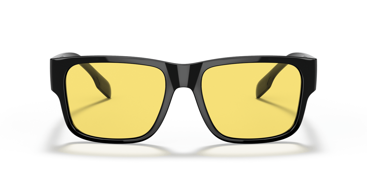 Burberry Sunglasses Black-Yellow | BURBERRY BE4358 Knight Black-Yellow