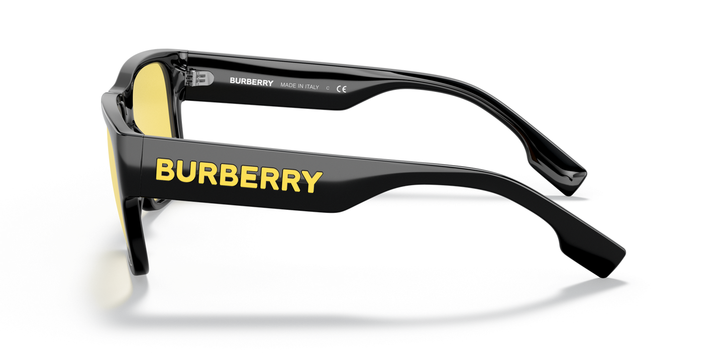 Burberry Sunglasses Black-Yellow | BURBERRY BE4358 Knight Black-Yellow
