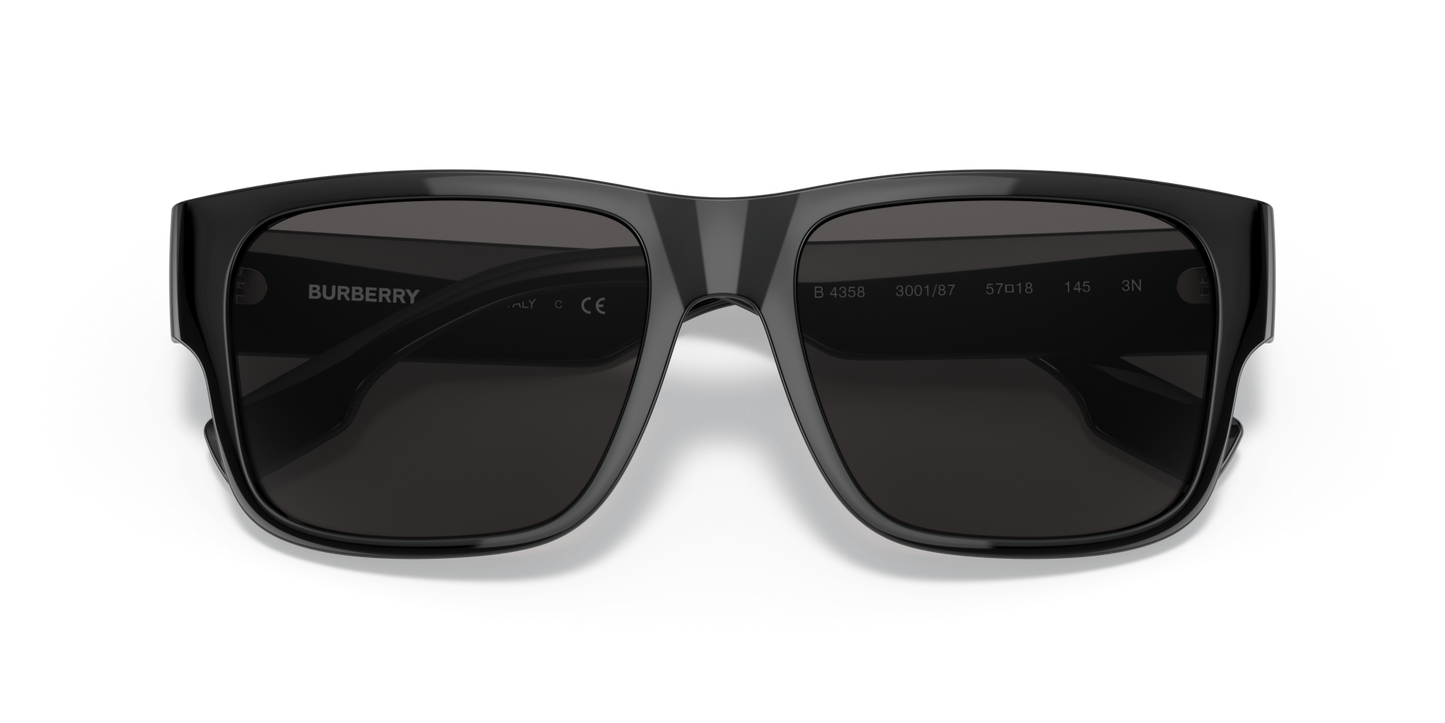Burberry Sunglasses Black-Dark Grey | BURBERRY BE4358 Knight Black-Dark Grey