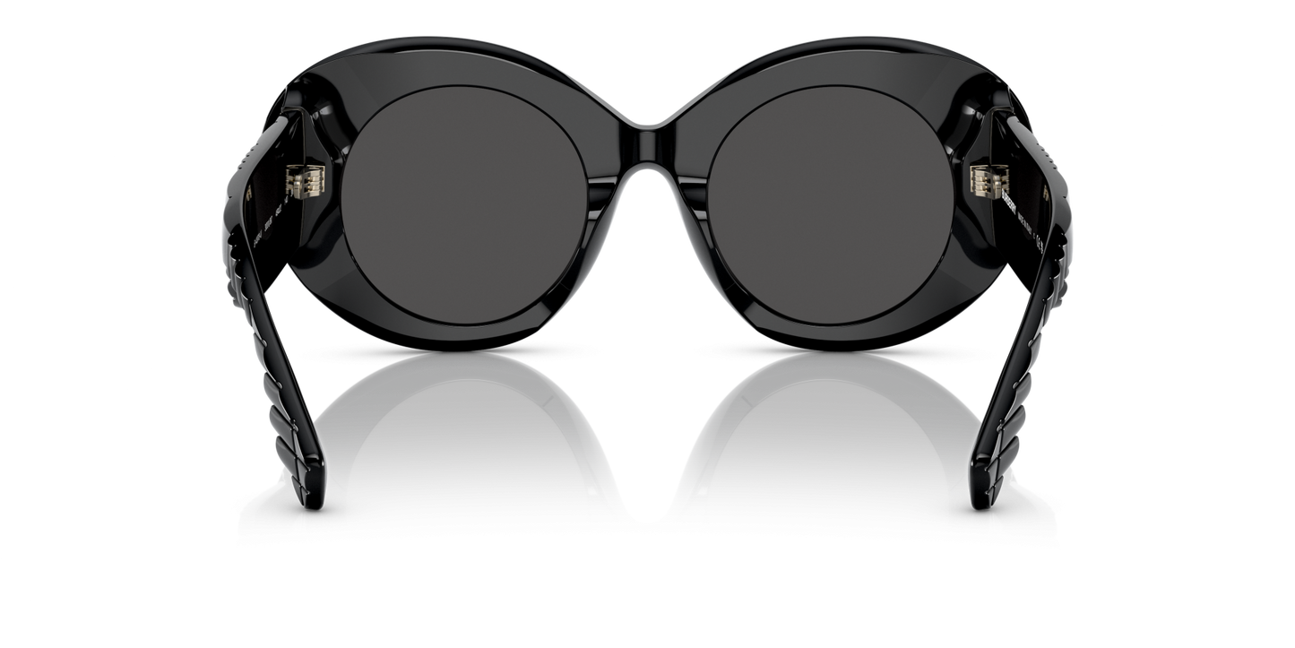 משקפי שמש בורברי שחור-אפור כהה | BURBERRY BE4370U Margot Black-Dark Grey