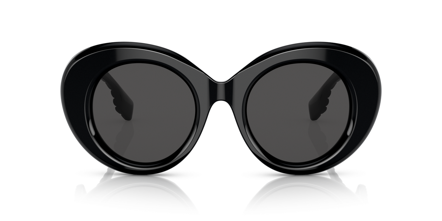 משקפי שמש בורברי שחור-אפור כהה | BURBERRY BE4370U Margot Black-Dark Grey