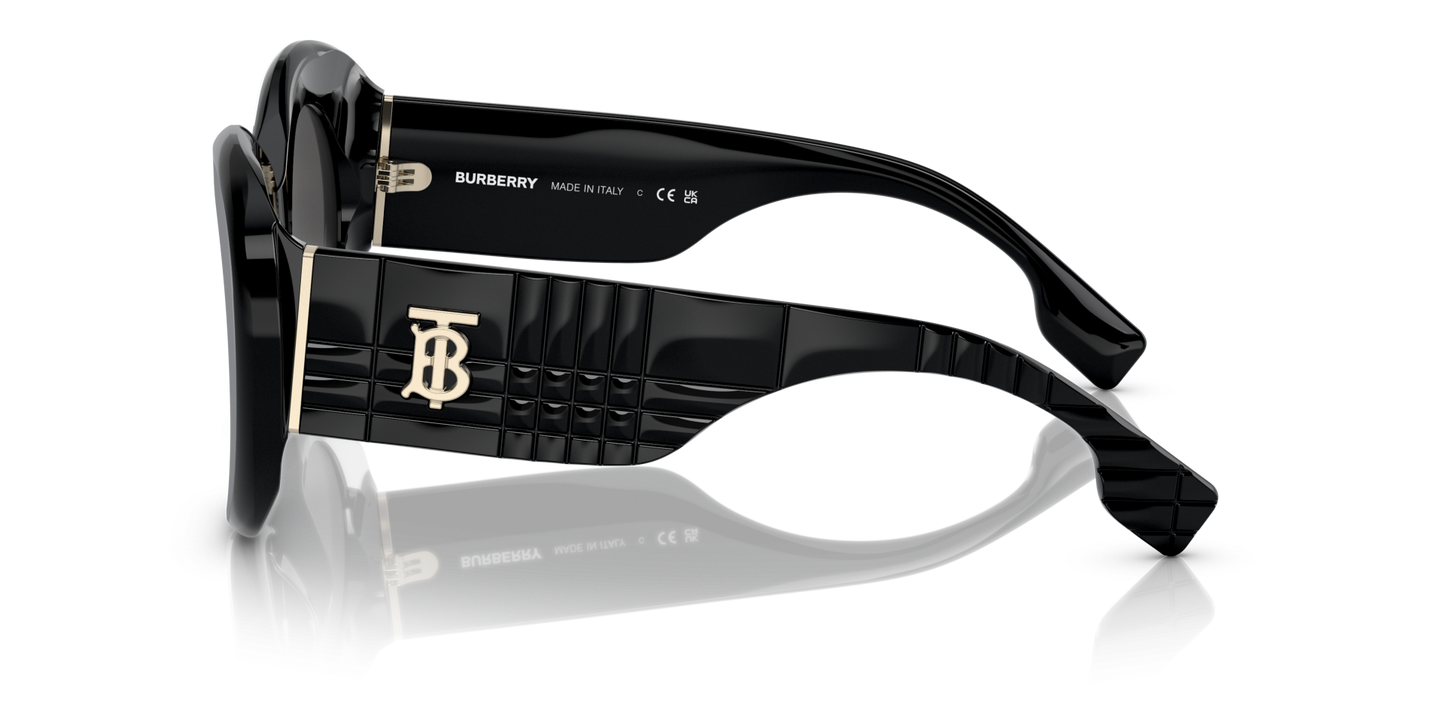 משקפי שמש בורברי שחור-אפור כהה | BURBERRY BE4370U Margot Black-Dark Grey